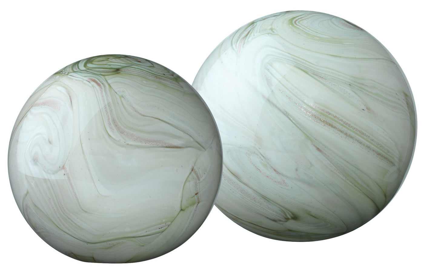 Tidewater Glass Spheres - Set of 2