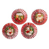 Kitschmas Rosette Ornaments Set of 4