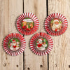 Kitschmas Rosette Ornaments Set of 4