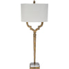 Champagne Gold Quatrefoil Buffet Lamp