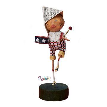 Little Patriotic Boy Lori Mitchell Collectible Figurine -RETIRED