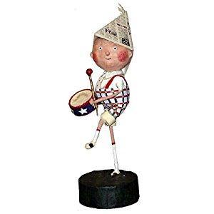 Little Patriotic Boy Lori Mitchell Collectible Figurine -RETIRED