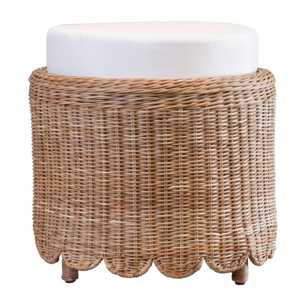 Marin Round Woven Foot Stool