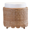 Marin Round Woven Foot Stool