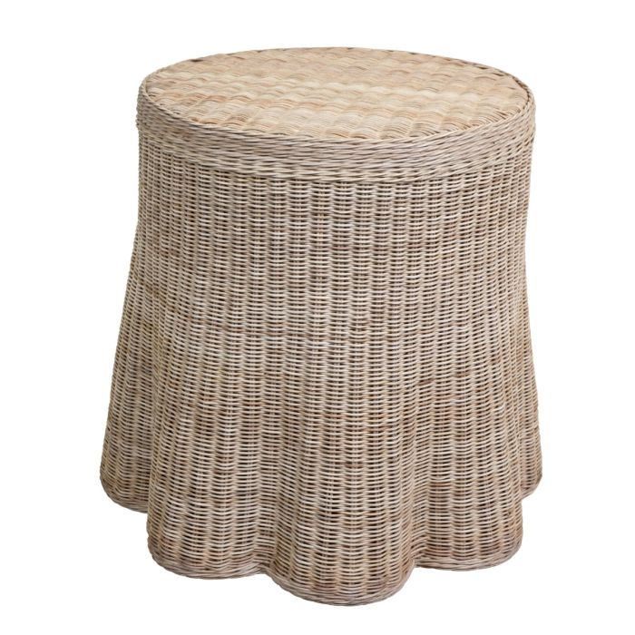 Averly Scalloped Side Table