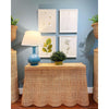 Averly Scalloped Entry Table