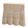 Averly Scalloped Small Console Table