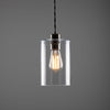 Beatrix Clear Glass Cylinder Pendant Light