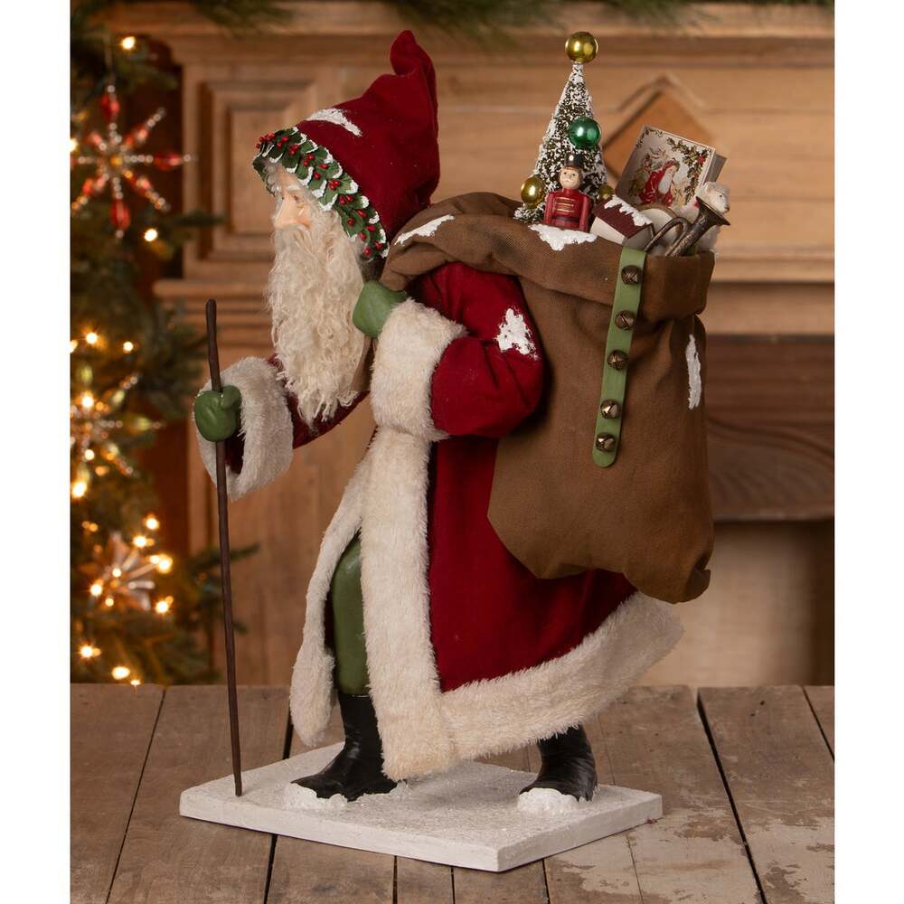 Old St. Nick with Bag of Toys by Bethany Lowe Designs