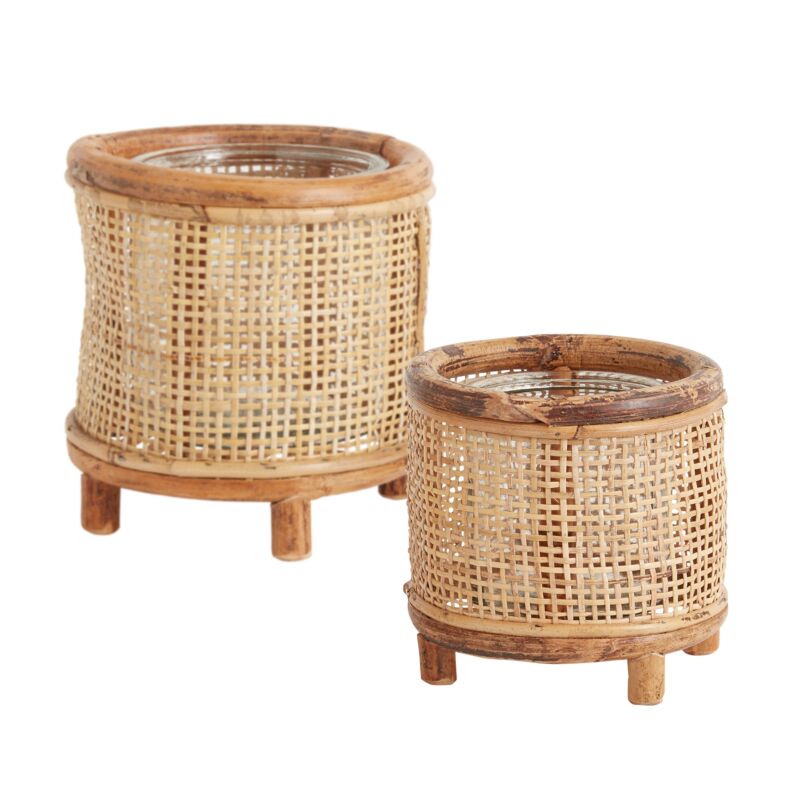 Sommerset Rattan Candleholder