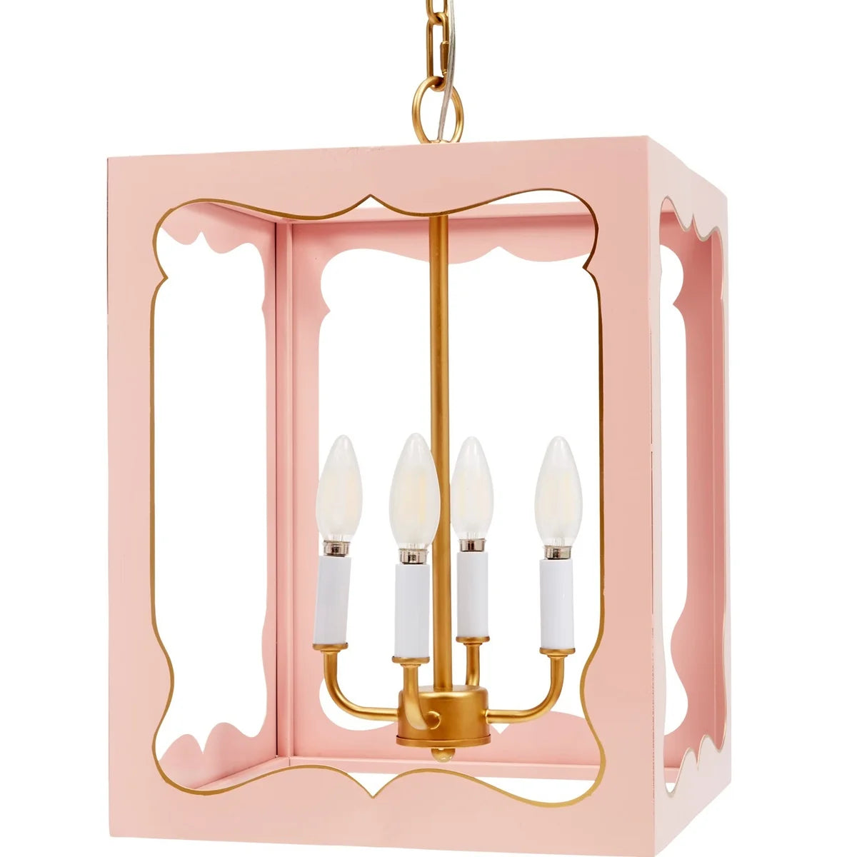 Phoebe Blush & Gold Ceiling Pendant