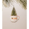 Pink Santa Mug Ornament