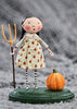Pru the Pumpkin Farmer Fall Figurine by Lori Mitchell RETIRED 2023