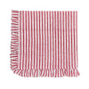 Red Stripe Ruffle Napkins (Set of 4)