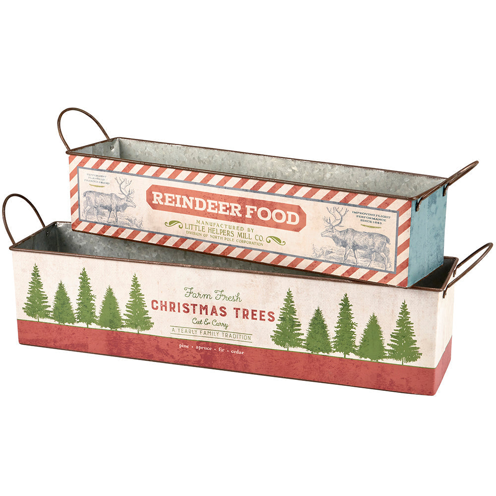 Reindeer Food Bin Set