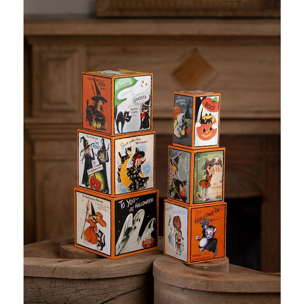 Retro Hallowen Stacking Blocks