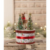 Retro Ruby Reindeer on Box by Bethany Lowe Designs