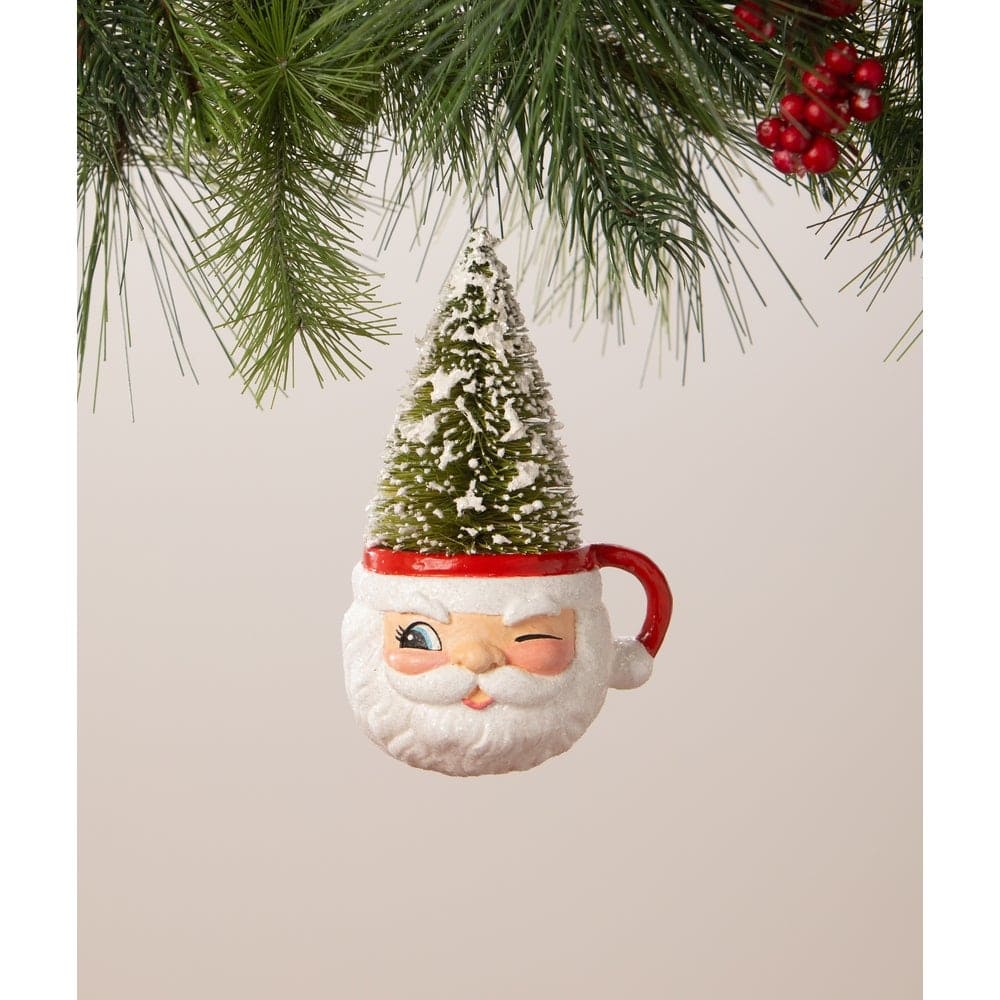 Retro Santa Mug Ornament