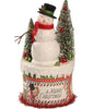Retro Snowman on Box by Bethany Lowe Designs - RETIRED