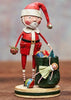 Santa & His Sack Figurine by Lori Mitchell