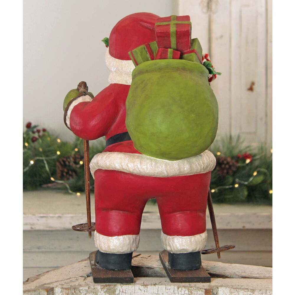 Santa Delivery on Skis by Bethany Lowe Designs