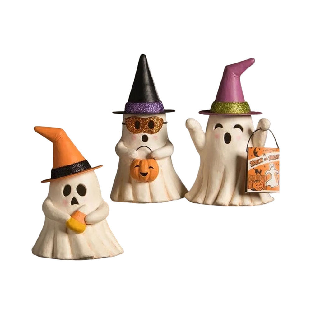 Set of 3 Halloween Witchy Ghost Luminaries