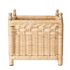 Jumbo Floor Natural Wicker Box Planter