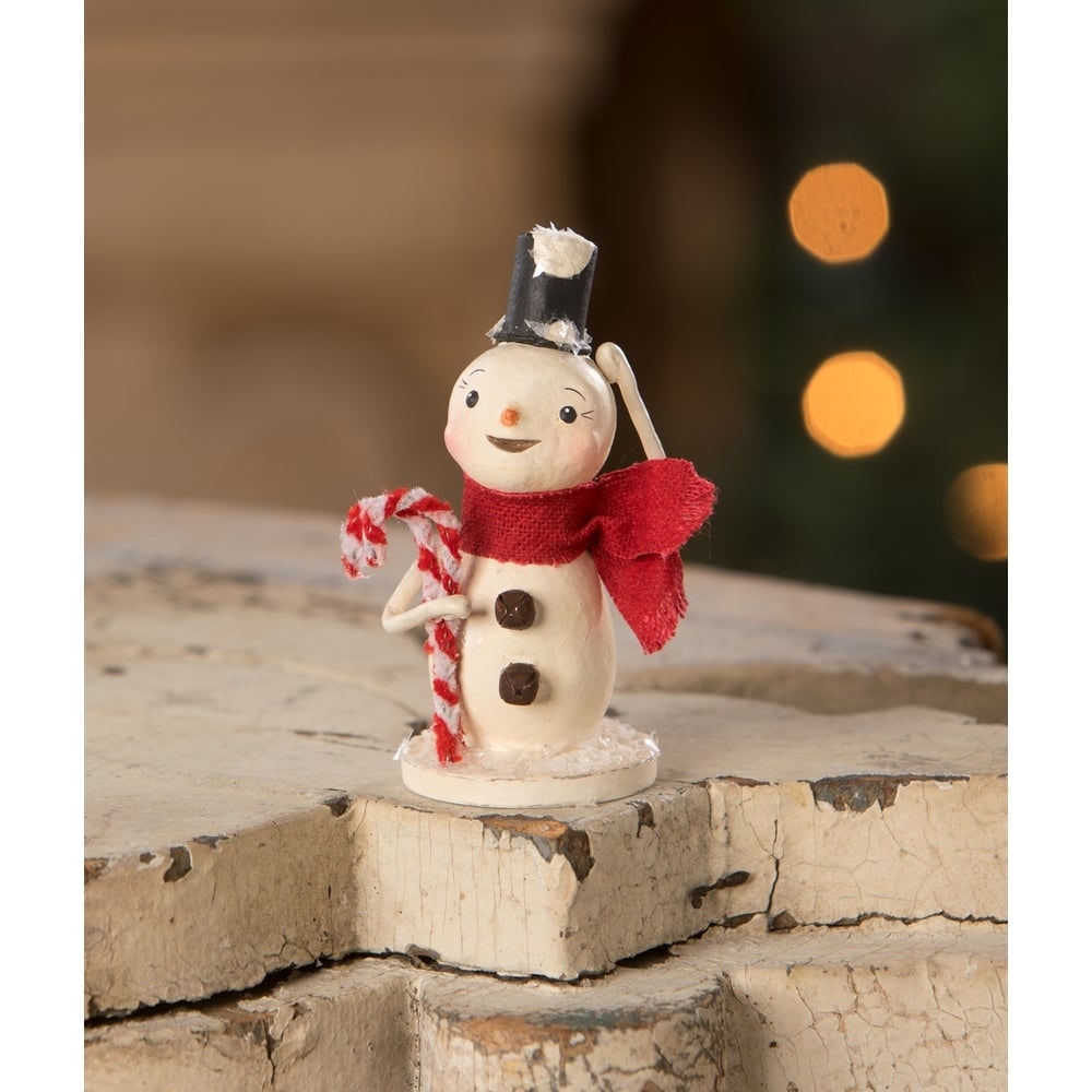 Snowman with Candy Canes by Bethany Lowe Designs