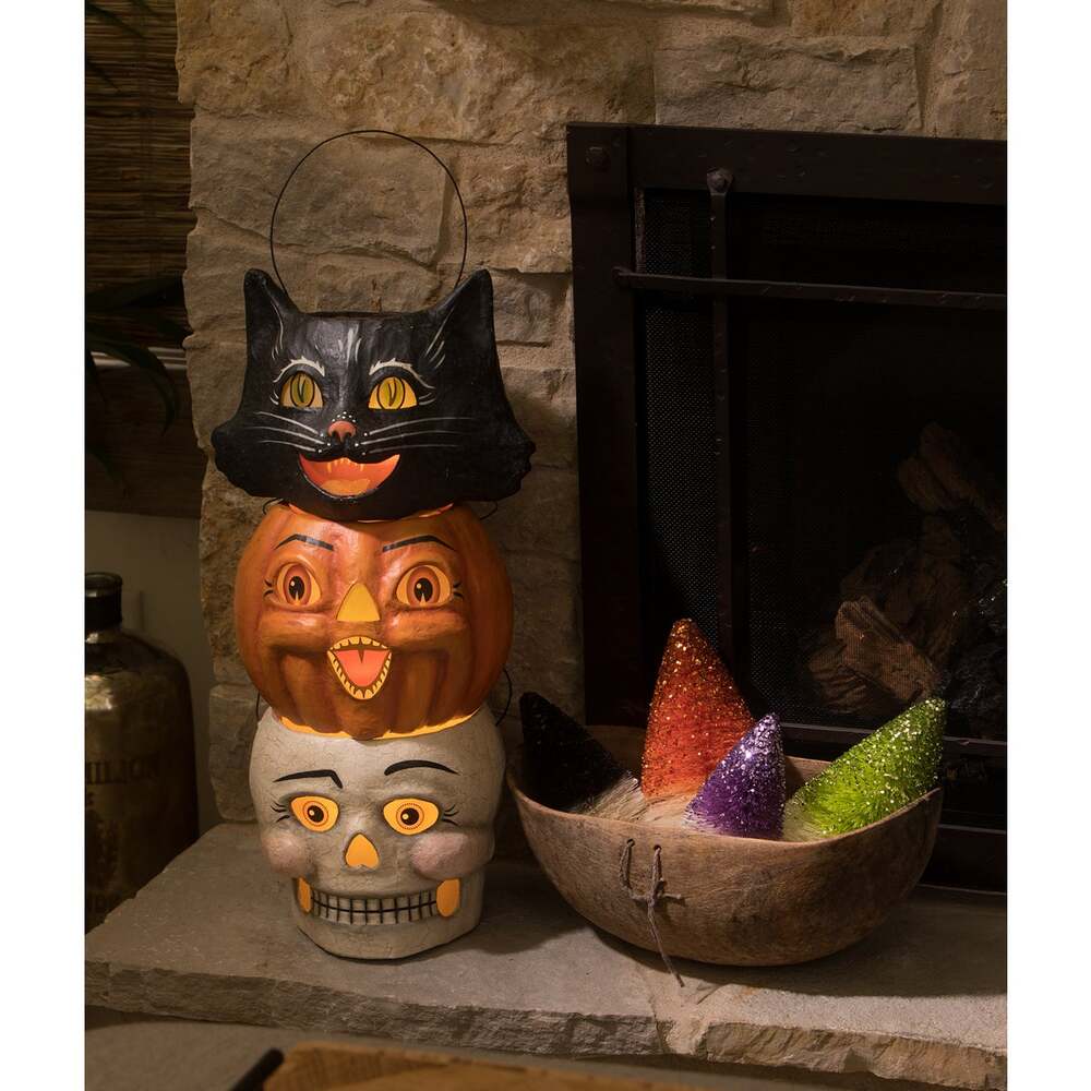 Spunky Pumpkin Bucket Paper Mache