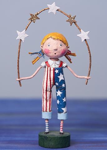 Star Spangled Patriotic Figurine by Lori Mitchell