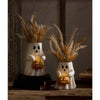 Sweet Boo With Pumpkin Bucket Paper Mache