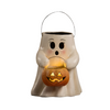 Sweet Boo With Pumpkin Bucket Paper Mache