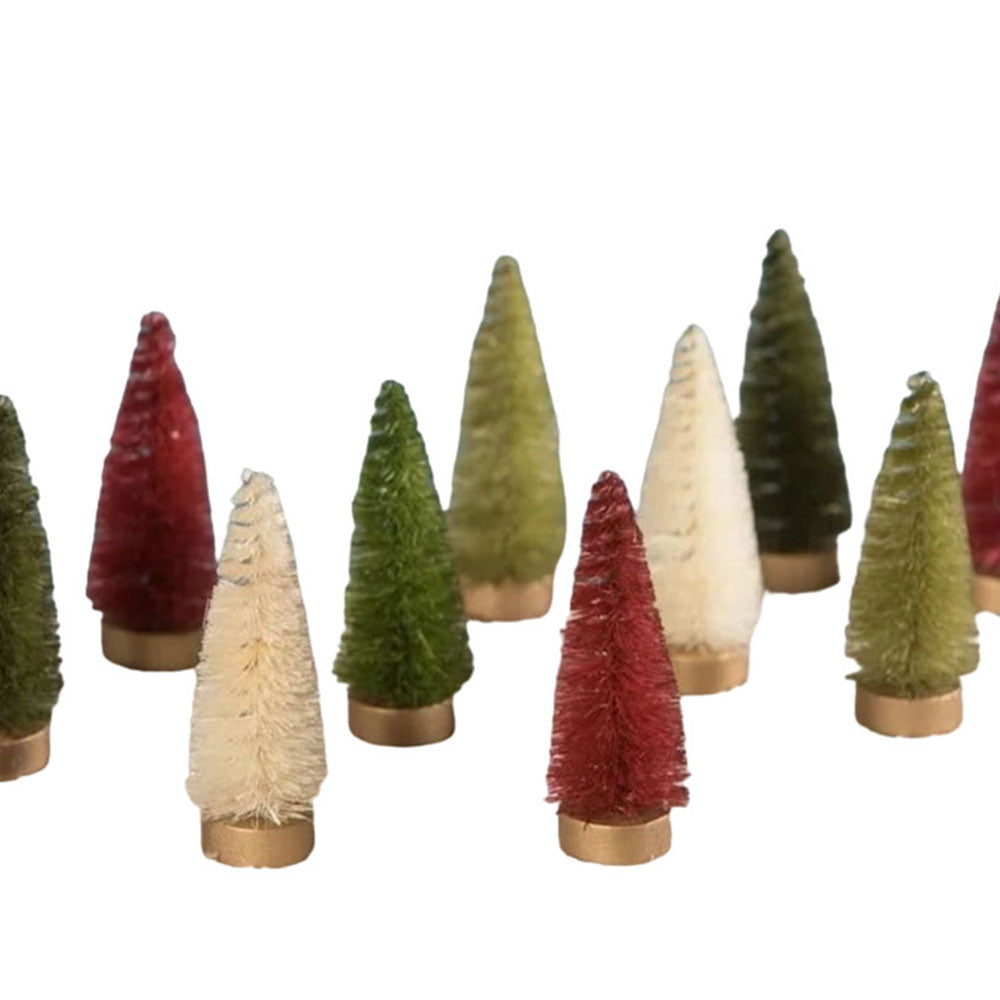 Traditional Bottle Brush Tree Set of 10