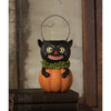 Vintage Black Cat in Pumpkin by Bethany Lowe Designs