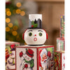 Vintage Surprised Snowman Container by Bethany Lowe Designs