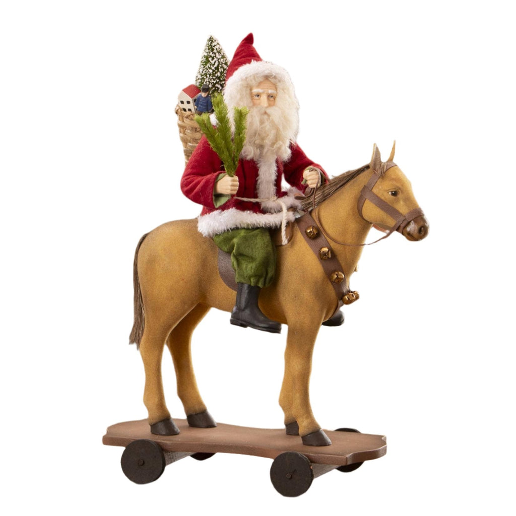 Santa Riding Horse Pull Toy