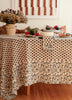 Ruby Border Block Print Table Linens