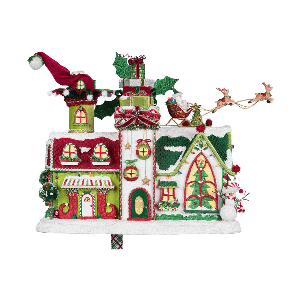Whimsical Village Mailbox by Katherine's Collection