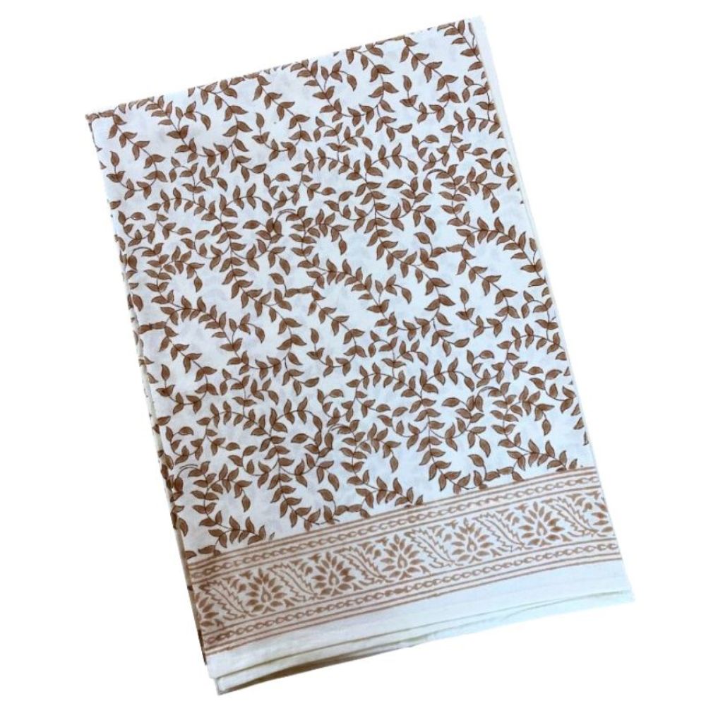 Woodland Leaves Tablecloth - Brown