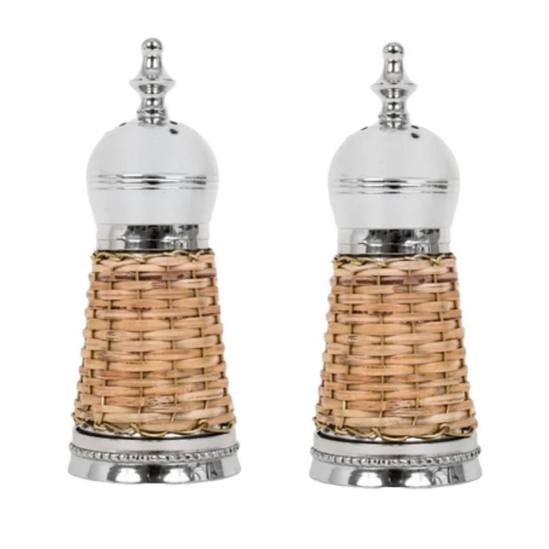Wicker Salt and Pepper Shakers