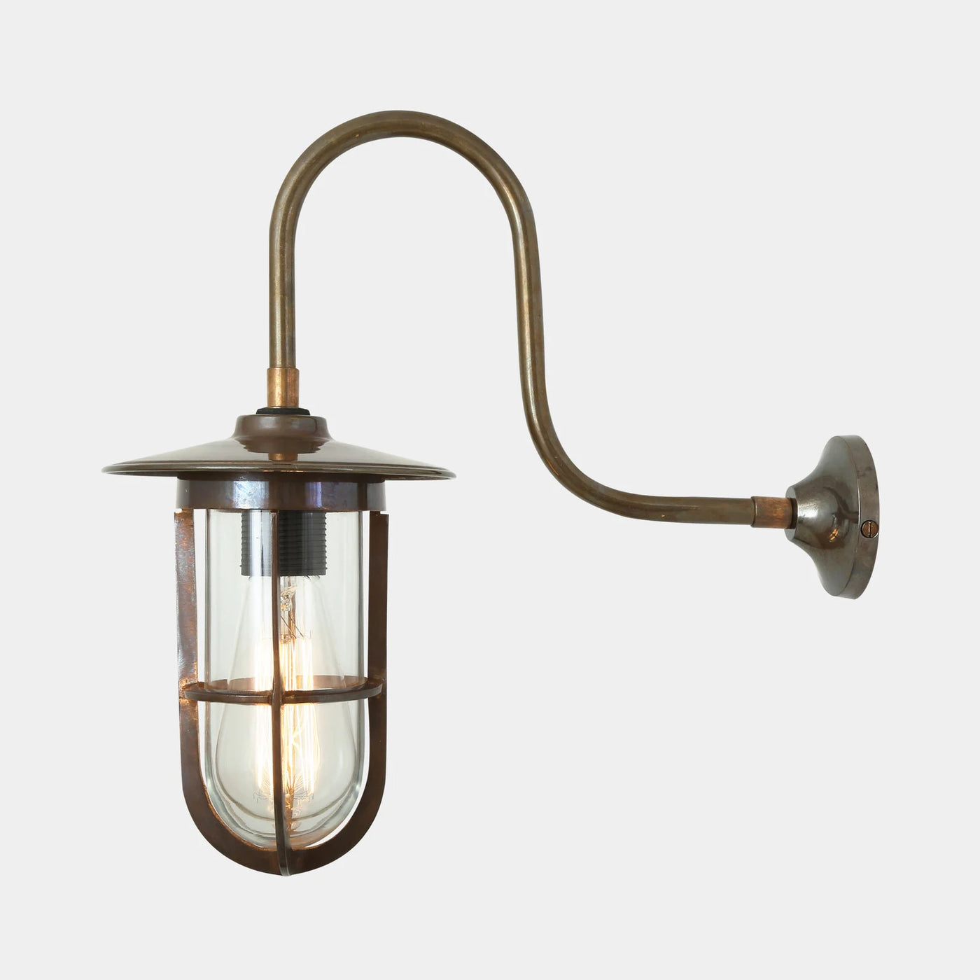 Murphy Swan Neck Outdoor Wall Light - hadleyjameslighting