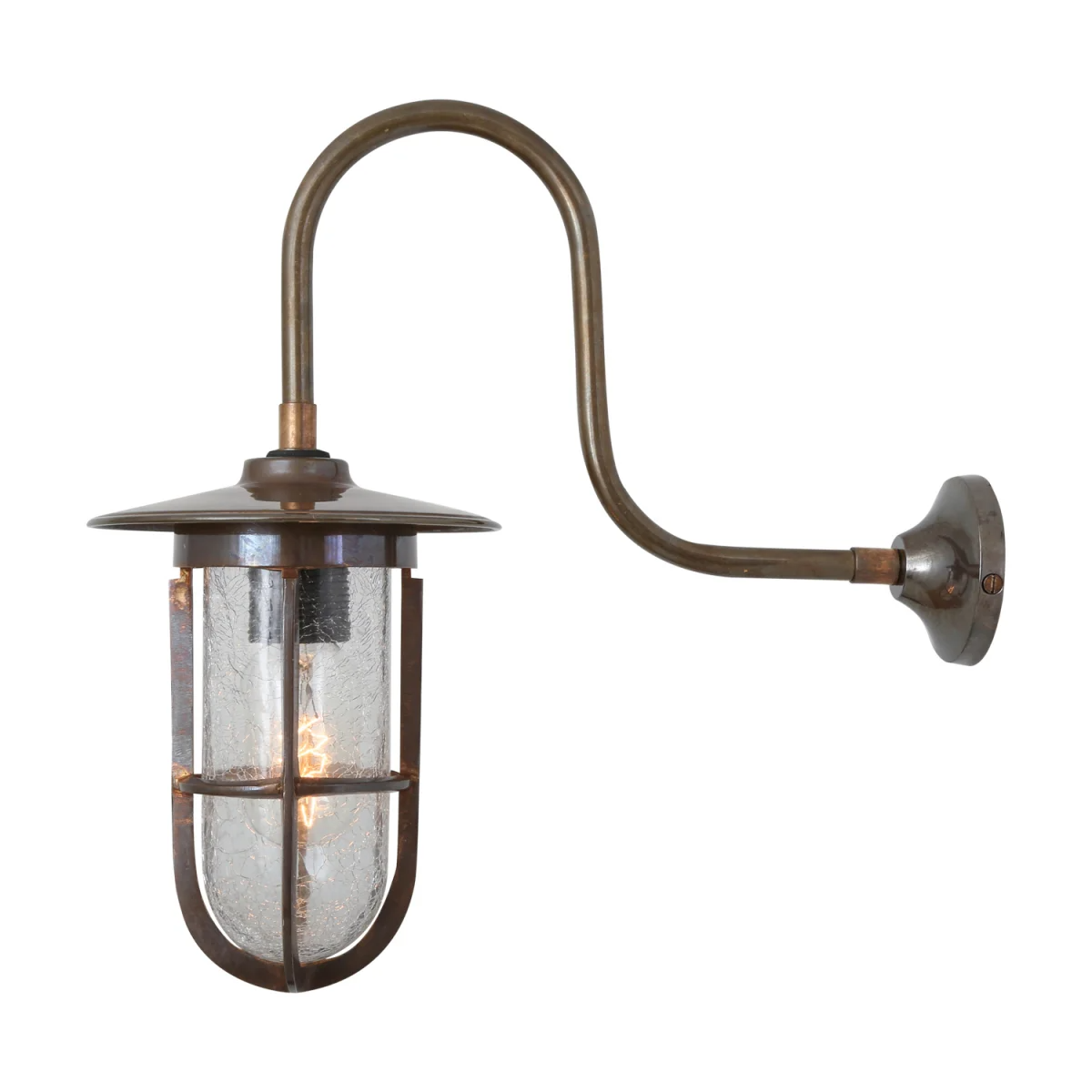 Murphy Swan Neck Outdoor Wall Light - hadleyjameslighting
