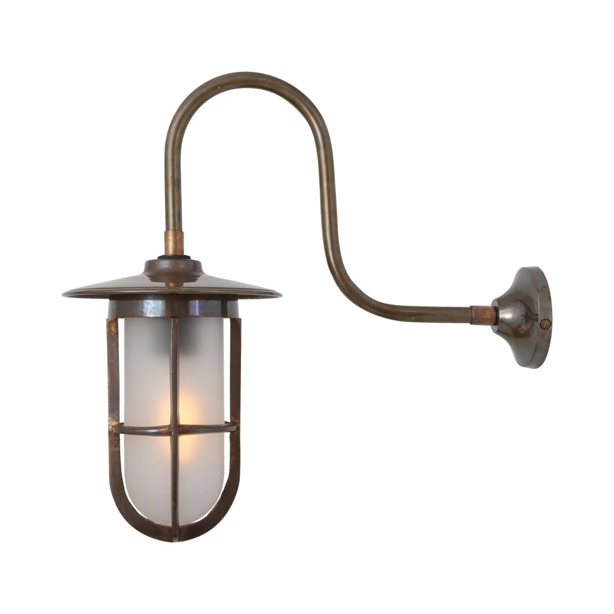 Murphy Swan Neck Outdoor Wall Light - hadleyjameslighting