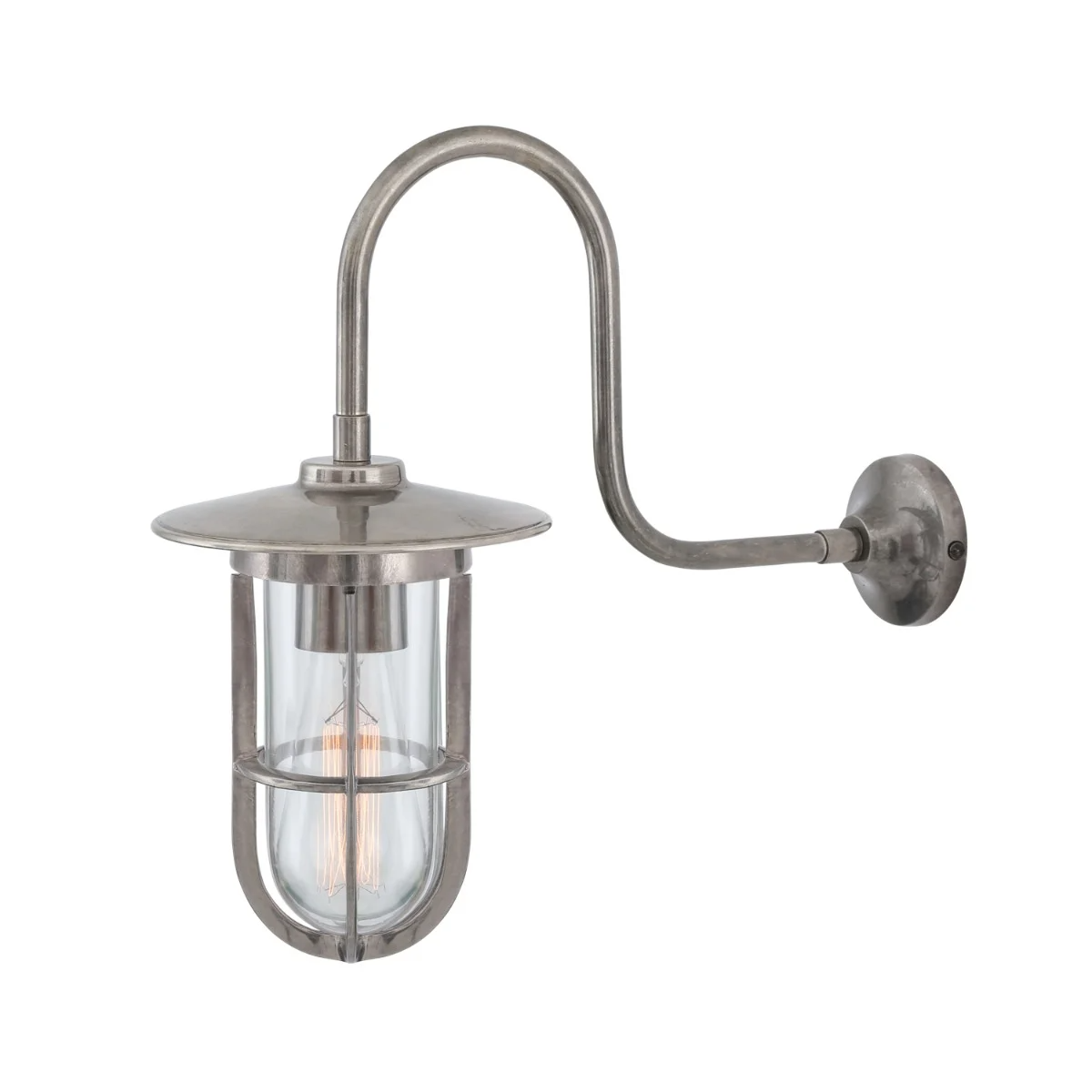 Murphy Swan Neck Outdoor Wall Light - hadleyjameslighting