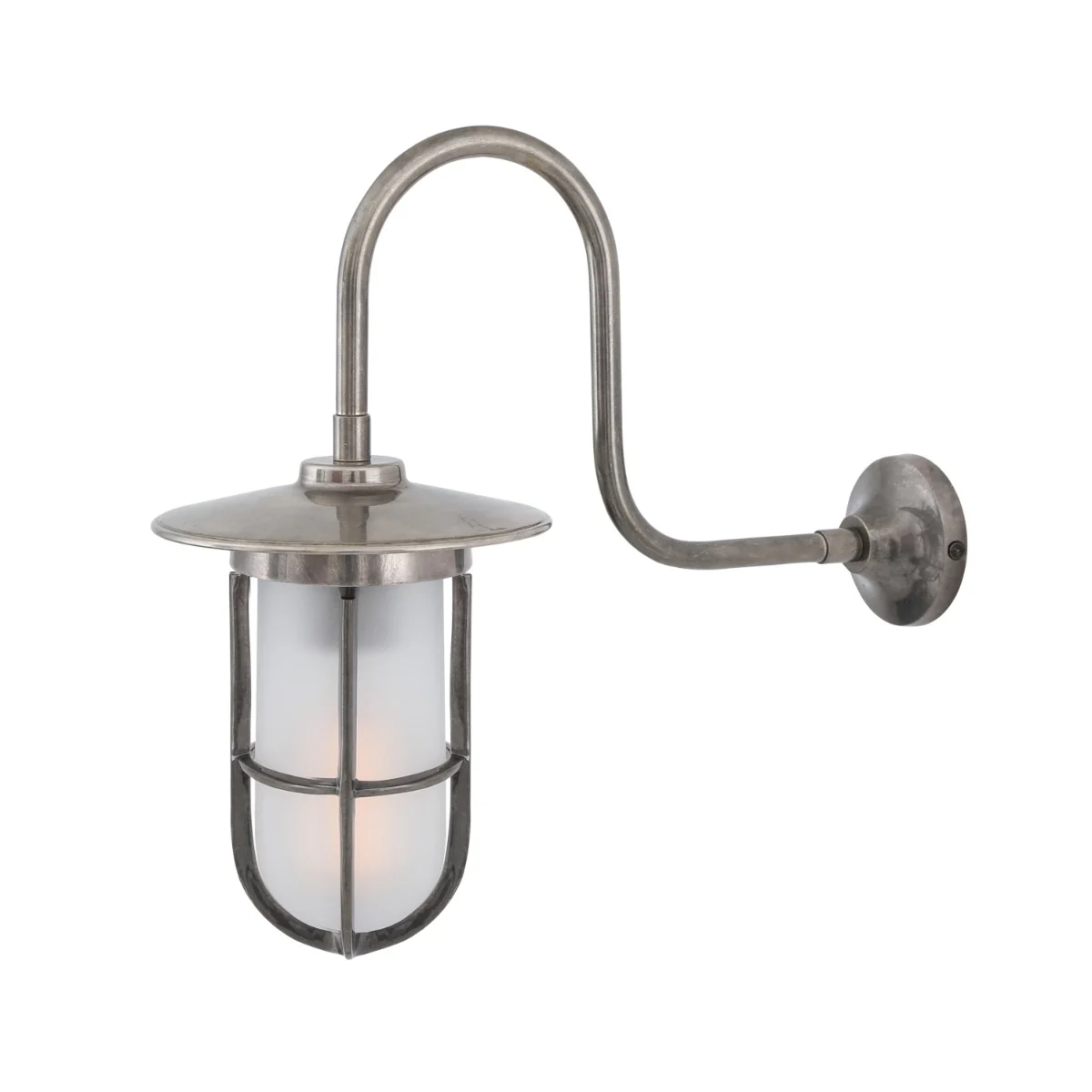 Murphy Swan Neck Outdoor Wall Light - hadleyjameslighting